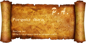 Porgesz Aura névjegykártya